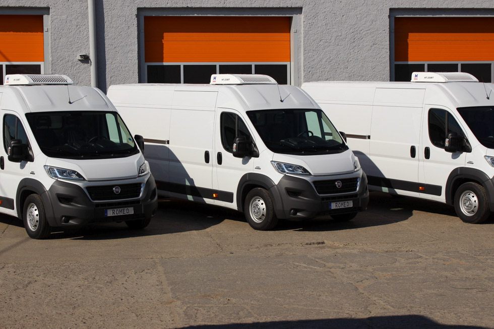 Pojazdy dostawcze chłodnie lub mroźnie od L2H2 do L4H2 typu Fiat Ducato